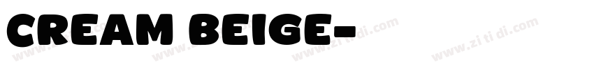 cream beige字体转换